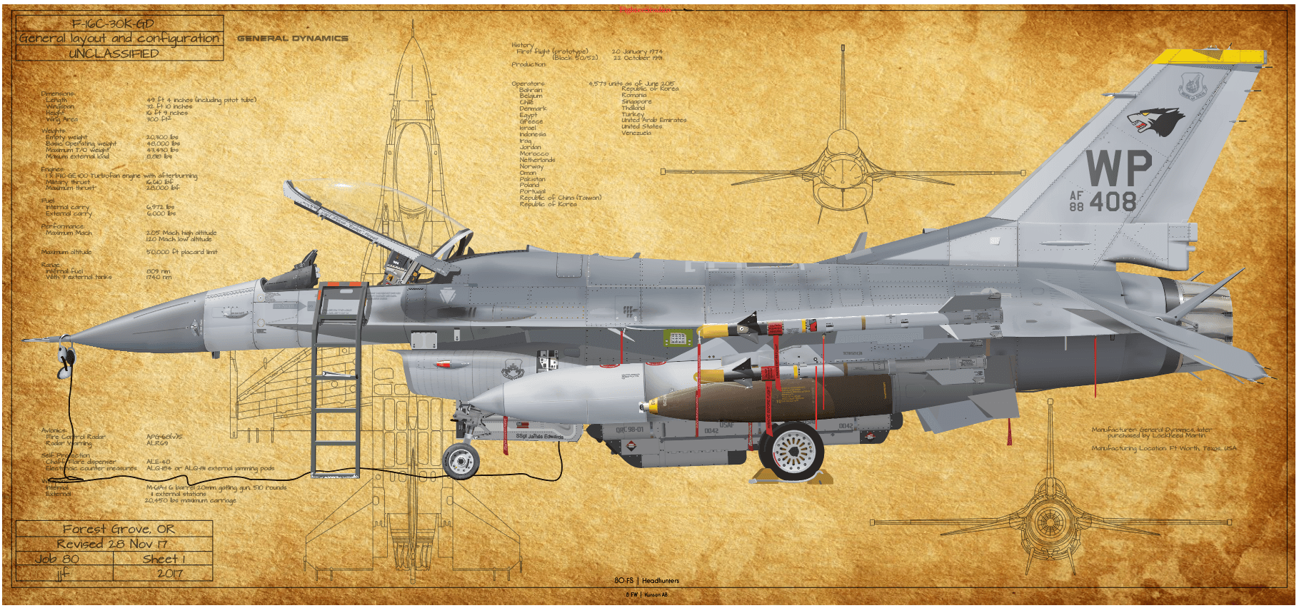 F-16C Fighting Falcon, 80 TFS 
